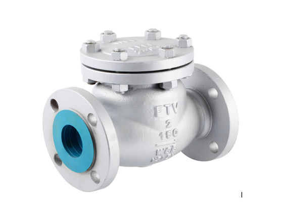ASME B16.34 এবং API 6D ANSI ফ্ল্যাঞ্জ বোল্টেড বনেট 316 স্টেইনলেস স্টিল সুইং চেক ভালভ
