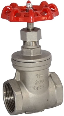 1-1/4&quot; 200PSI WOG হেভি ডিউটি ​​গেট ভালভ NPT মহিলা SS316 CF8M